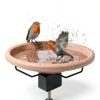 Bird Bath Copper Disk, 99.99% Pure Copper Disk for Bird Baths, Stable Triple-Point Support, Safe Natural Solution for Outdoor Birdbaths Bowls, All-Season Use with All Outdoor Birdbath Bowls-4
