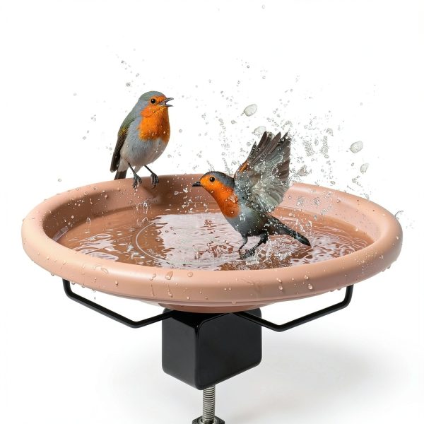 Bird Bath Copper Disk, 99.99% Pure Copper Disk for Bird Baths, Stable Triple-Point Support, Safe Natural Solution for Outdoor Birdbaths Bowls, All-Season Use with All Outdoor Birdbath Bowls-4