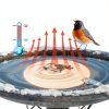 Bird Bath Heater | Pond De-icer, Safety Thermostatically Controlled with Auto Shut-Off, Cast Aluminum Submersible Outdoor Water Heater for Birdbaths, Chicken and Small Animals, 3.6ft Power Cord, 70W-3