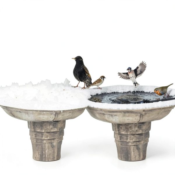 Bird Bath Deicer Saillong Heated Rock 80W Submersible Thermostatic-5
