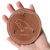 Bird Bath Copper Disk, 99.99% Pure Copper Disk for Bird Baths, Stable Triple-Point Support, Safe Natural Solution for Outdoor Birdbaths Bowls, All-Season Use with All Outdoor Birdbath Bowls-1