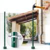 Fence Post 4 FT - 10 Packs, Metal Heavy Duty U Posts, Powder-Coated for Long-Lasting Use, Perfect for Holding Wire &Plastic Mesh, Corner Anchors, Green-6