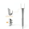 VEVOR No Dig Ground Anchor, 1 Pack 3.94 x 2.76 x 27.56 in DIY Screw in Post Stake, Includes 6 Lag Bolts & a Rebar, U-Shape Heavy Duty Steel Post Holder, Great for Mailbox Posts and Fence Posts-2