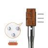 VEVOR No Dig Ground Anchor, 1 Pack 3.94 x 2.76 x 27.56 in DIY Screw in Post Stake, Includes 6 Lag Bolts & a Rebar, U-Shape Heavy Duty Steel Post Holder, Great for Mailbox Posts and Fence Posts-1