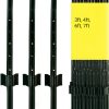 Fence Post 4 FT - 10 Packs, Metal Heavy Duty U Posts, Powder-Coated for Long-Lasting Use, Perfect for Holding Wire &Plastic Mesh, Corner Anchors, Green-0