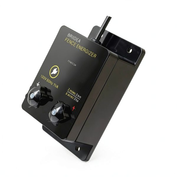 Briidea 2-Mile Electric Fence Energizer for Preventing Wild Animals Intruding 8 Acres Output Voltage 5000 V 0.1Joule-6