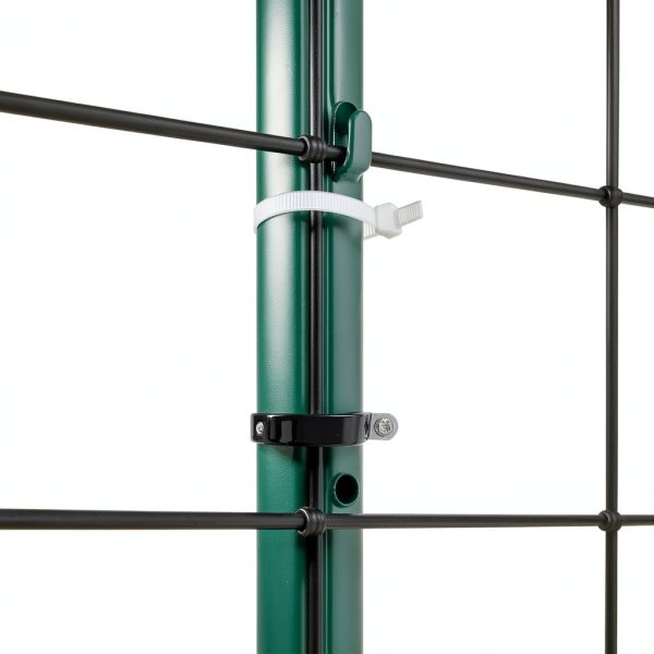 Fence Post 4 FT - 10 Packs, Metal Heavy Duty U Posts, Powder-Coated for Long-Lasting Use, Perfect for Holding Wire &Plastic Mesh, Corner Anchors, Green-7