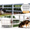 10 Pack Garden Animal Barrier Fence, 1.65inch Spike Spacing No Dig Fence, Reusable Rustproof Metal Defense Border, Dogs Rabbits Blocker Fence for Outdoor Yard, Total 10.8ft(L) x 17inch(H)-3