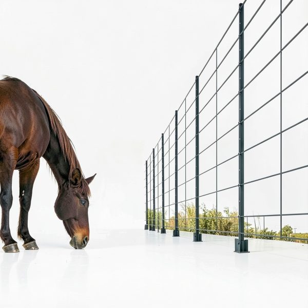 Fence Post 4 FT - 10 Packs, Metal Heavy Duty U Posts, Powder-Coated for Long-Lasting Use, Perfect for Holding Wire &Plastic Mesh, Corner Anchors, Green-1