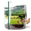 Fence Post 4 FT - 10 Packs, Metal Heavy Duty U Posts, Powder-Coated for Long-Lasting Use, Perfect for Holding Wire &Plastic Mesh, Corner Anchors, Green-2