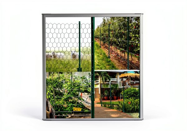 Fence Post 4 FT - 10 Packs, Metal Heavy Duty U Posts, Powder-Coated for Long-Lasting Use, Perfect for Holding Wire &Plastic Mesh, Corner Anchors, Green-5