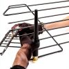 10 Pack Garden Animal Barrier Fence, 1.65inch Spike Spacing No Dig Fence, Reusable Rustproof Metal Defense Border, Dogs Rabbits Blocker Fence for Outdoor Yard, Total 10.8ft(L) x 17inch(H)-6